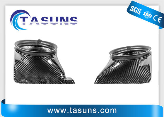 کیفیت  CE Carbon Fiber Intake Front Bumper Intake Hole Air Duct Cover کارخانه